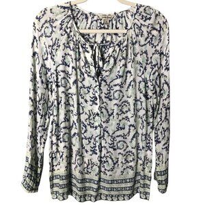 LUCKY BRAND Blouse Floral Peasant Boho Top